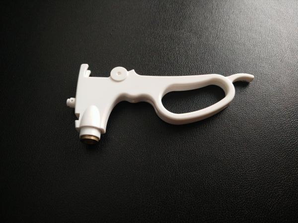 Precision Medical Plastic Molding Parts White Color , Threaded Inserts Plastic