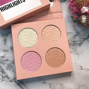 Quality Cosmetic Pressed Shimmer Blush Highlighter Palette wholesale