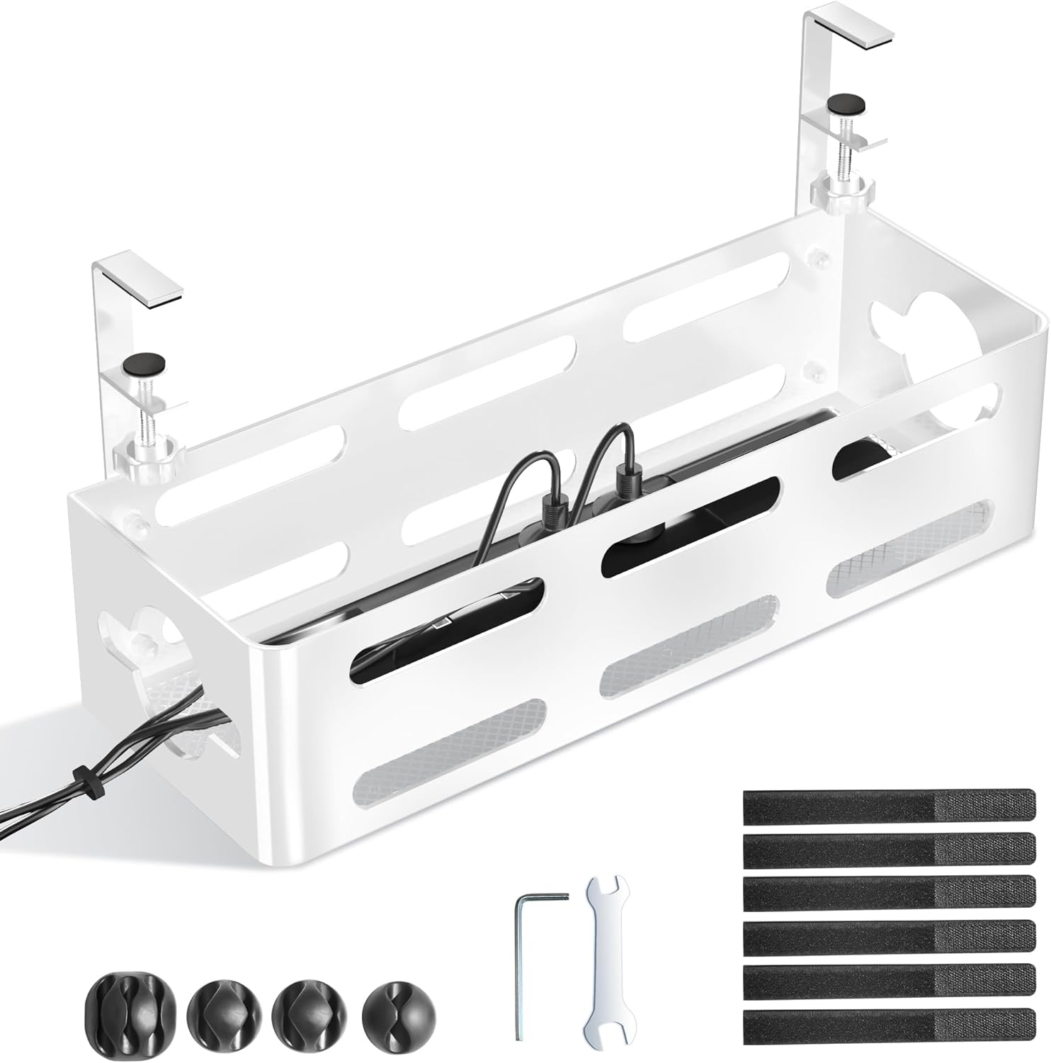 Metal Cable Management Box for Under Desk Cable Management 1mm Thickness Powder Coating