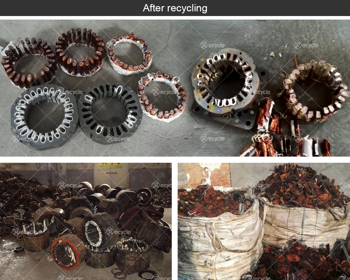 Electric Motor Wrecker Scrap Copper Motor Stator Recycling Machine for Professional