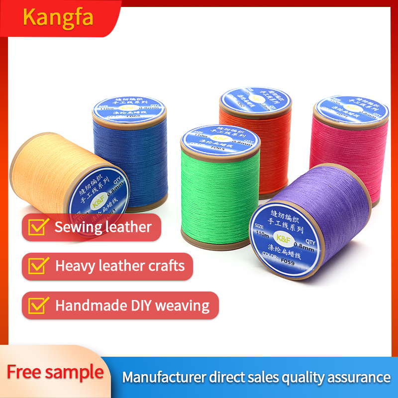 Wax Covered Thread High Tension Polyester Cord for DIY Handicraft Tool Hand Stitching