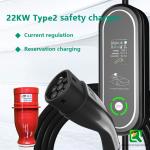 22KW 3 Phase Electric Car Fast Charging Station AC EV Charger 32a Wall-Mounted