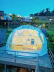 Eco Friendly PVC Coated Polyester Fabric Resort Dome Tent