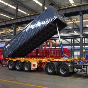 Quality 42 Foot 60 Ton Tri Axle Chassis JOST Tipper Semi Trailer wholesale