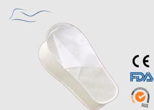 Quality Anti Slip Non Woven Slippers White Color Closed Toes Type For Hotels wholesale