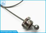 Metal Color Extension Spring Safety Cable With Eye Ceiling Lighting Suspension