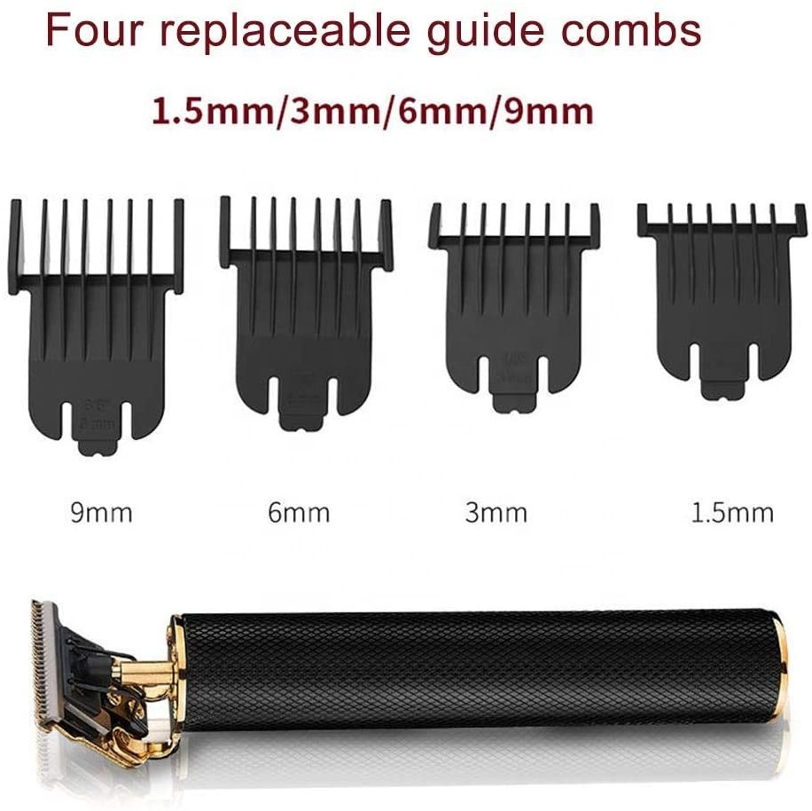 Replaceable Four Guides Cordless Hair Trimmer Hair Clipper Trimmer