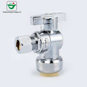 Quality Straight Handle 1/4''X1/2'' Brass Angle Stop Normal Temperature wholesale