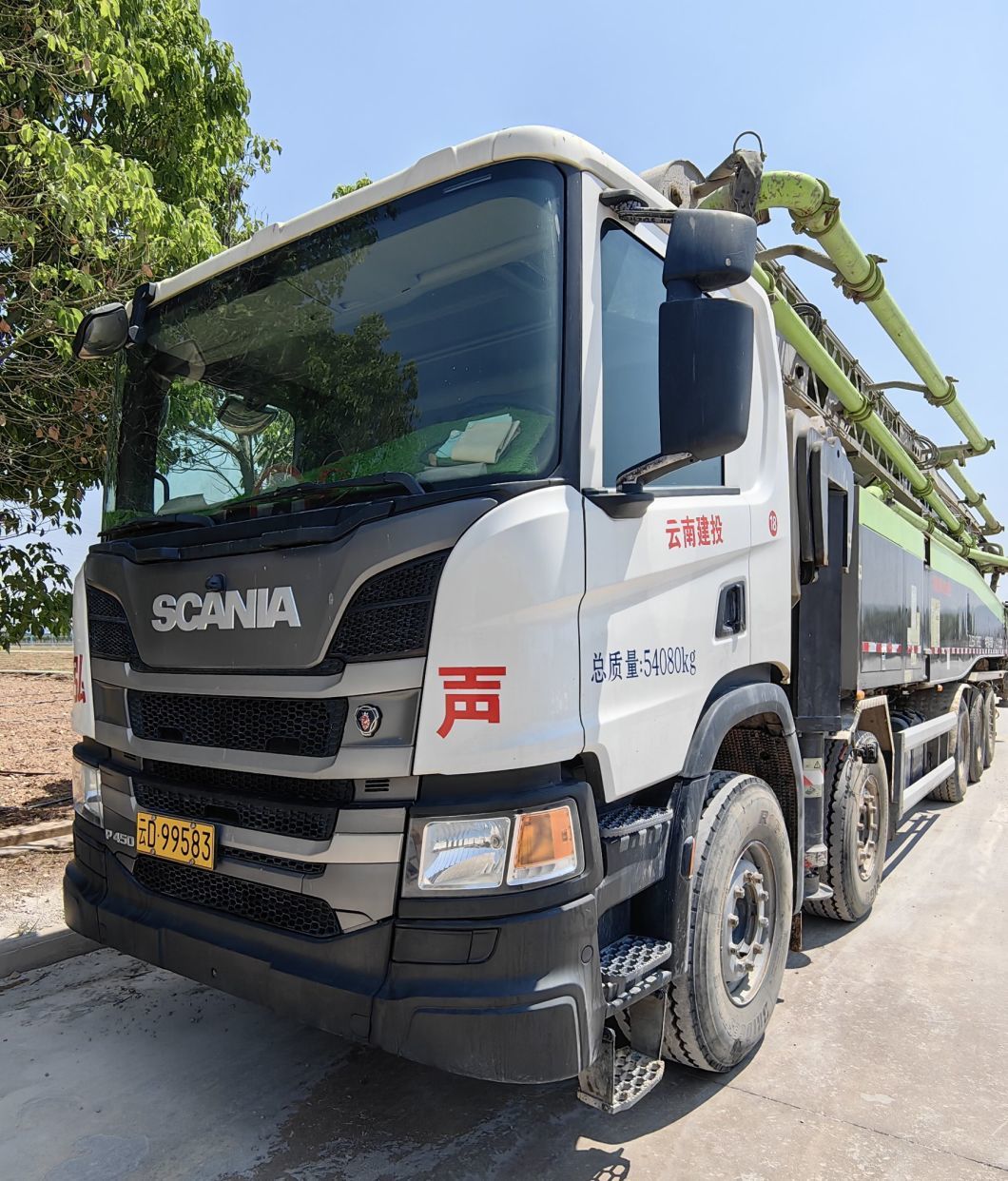 Good Condition Zoomlion Mass Footings High Rise Buildings Large Volumes Concrete Pumper Super Long Boom Concrete Pump 67m Beton Pump