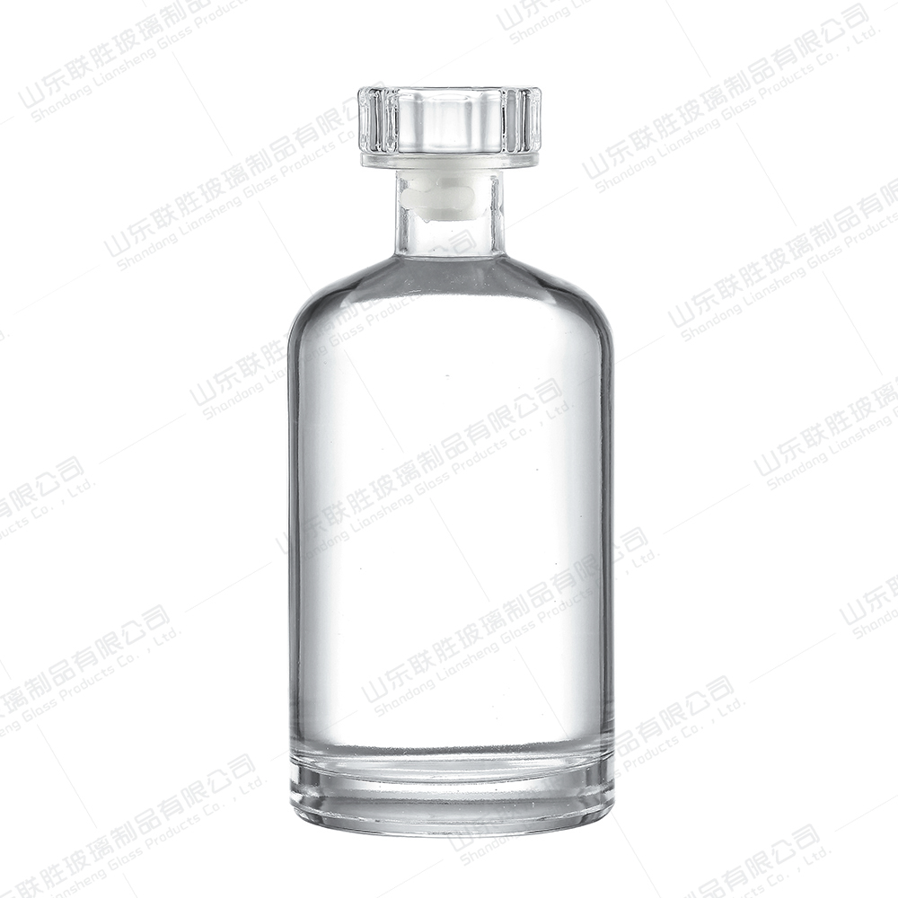 Clear Glass Liquor Bottle and Red Wine Bottle for Wine Logo Acceptable Customer's Logo