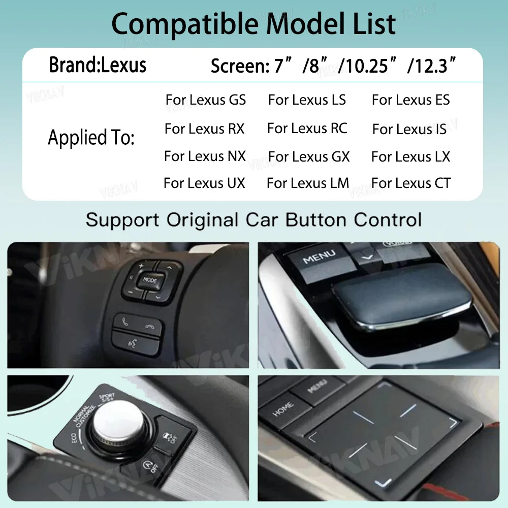 Lexus LM 2020-2023 Linux Steering Wheel Control Interface For Original Car Screen