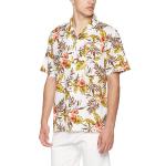 Tropical Rainforest Men'S Printed Short Sleeve breathable linen shirt