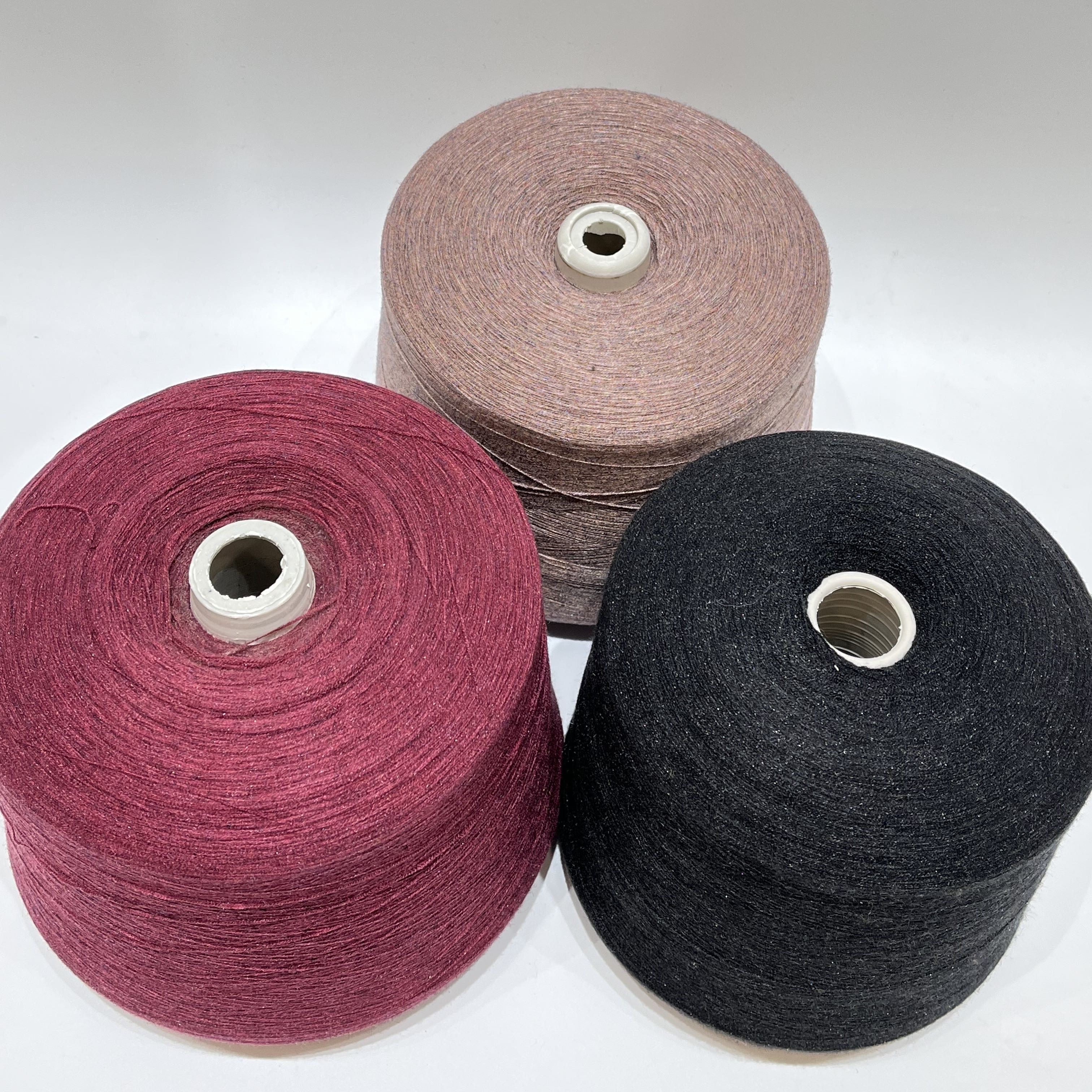 factory directly price 2/48NM 100 colors ready to ship crystal core spun yarn