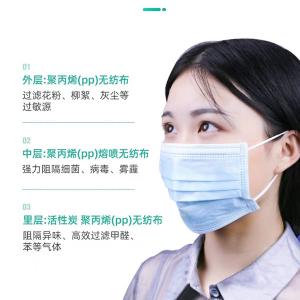 Quality Skin Friendly 3 Ply Non Woven Face Mask , Anti Dust P2 Disposable Dust Mask wholesale