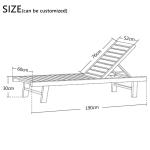 Beach Chair Solid Wooden Outdoor Furniture Folding Recliner Sofa For Hotel