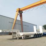 50 Ton Lowbed Semi Trailer Superior Carrying Capacity