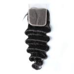 Malaysian Hair 100% Virgin Deep Wave Closure 4x4 Lace Closure No Shedding No