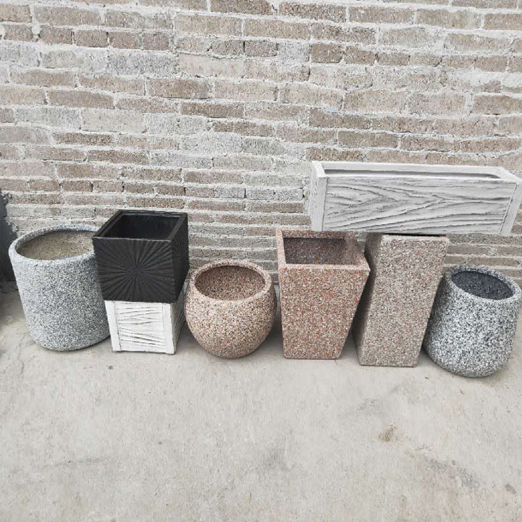 Powder Coated Finishing Fiber Clay Planters For Gardening Needs