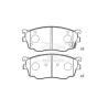 Buy cheap Mazda 6, Ceramic Brake Pad, D1642/D755, CBY3-33-23Z, F from wholesalers