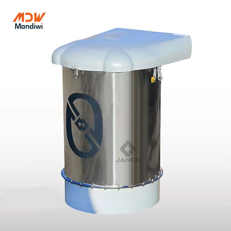 Stainless Steel Casing Dust Collector Filters Cylindrical Shaped For Powdery Silo