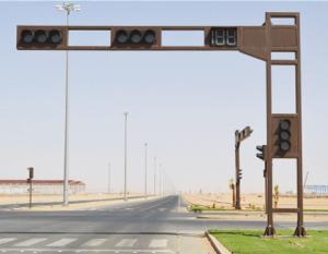 Quality Steel Double Post Sign Support System Traffic Signal Poles wholesale