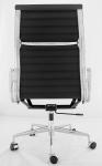Fashion Boss Modern Executive Office Chair , Black Leather Swivel Office Chair