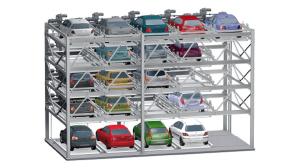 Quality 2300kg Automated Car Parking System Tower 6 Levels 12 Cars wholesale