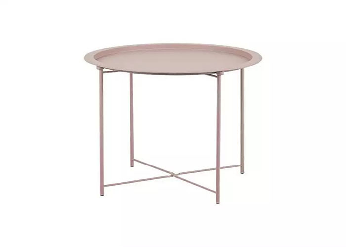 All Iron Round Shape Tea Coffee Side Beach Patio Table Living Room Furniture