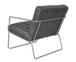 Black Vintage Leather Sofas 1-3 Seat Ribbed Couch