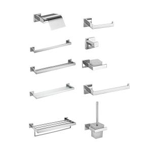 Quality ODM OEM Stainless Steel Hardware Bathroom Accessories Set Polished wholesale