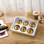 CMYK PMS Recycled Paper Gift Box 6 Compartment Cupcake Container