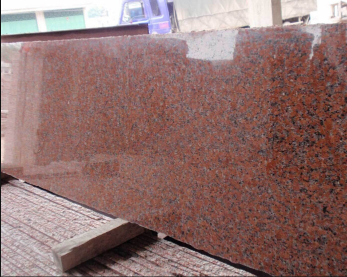 Natural Red Granite Kitchen Countertop Good Compressive Strength For Home