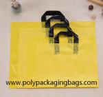 Thickness 0.1mm Yellow PE Die Cutting Hand Bags