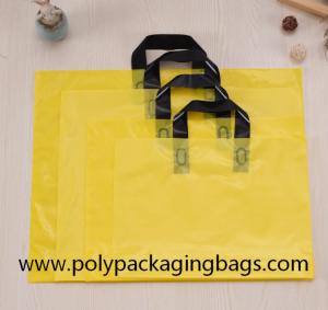 Quality Thickness 0.1mm Yellow PE Die Cutting Hand Bags wholesale