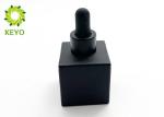 30ML Empty Cosmetic Glass Bottle With Dropper , Frosted Glass Dropper Bottle