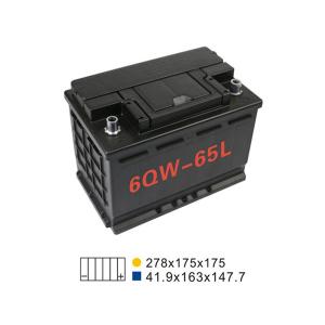 Quality 640A 74AH 6 Qw 65H Lead Acid Stop Start Car Battery Rechargeable 274*175*190mm wholesale