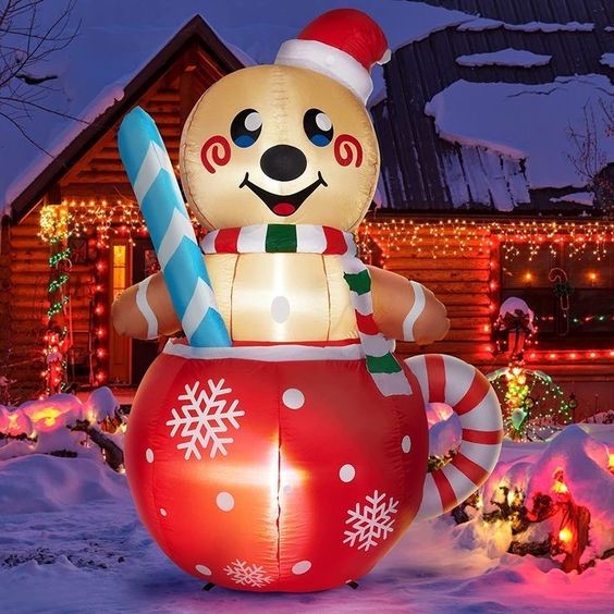 Customize Size Advertising Inflatable Santa Claus For Christmas Decoration