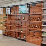 Steel And Wood CombinedDouble Side Supermarket Rack For Supermarket