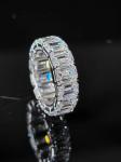 Oval Lab Grown Diamond Rings Emerald Cut Eternal Diamond Ring