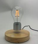 wooden round magnetic levitation Wireless LED Light lamp light