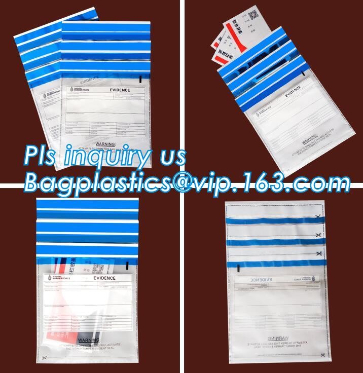 Opaque Tamper Evident Sealing Plastic Bank Money Steb Security Bag / Custom Self Adhesive Plastic Courier Bag, bagease