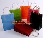 Promotional paper bag in fancy paper and foil logo, Fashion gift paper bag with