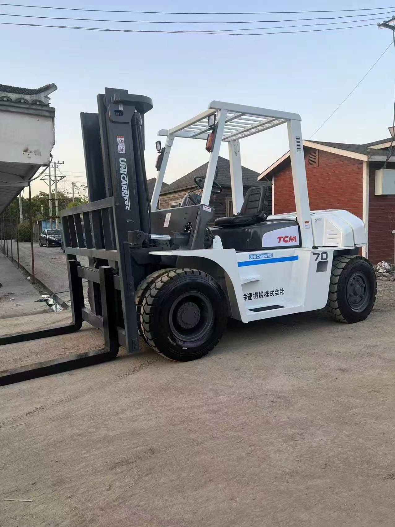 Second Hand TCM 7 Ton Forklift FD70 With Japan Diesel Engine