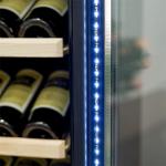 Intelligent Temperature-Controlled Multi-Tiered Black Wood Wine Cooler