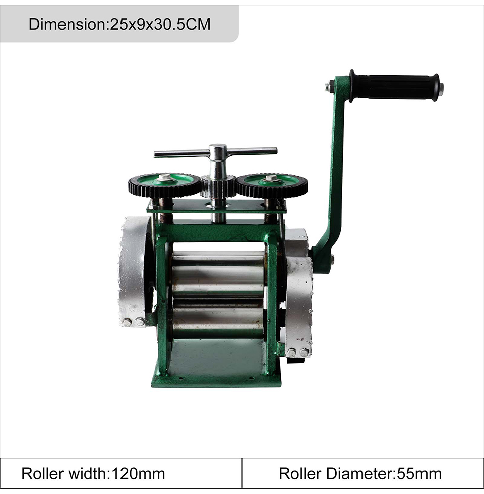120mm Rolling Mills Machines Jewelry Press Machine Distance Adjustable