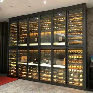 Quality Wall Hanging Stainless Steel Wine Cabinet luxury Custom For Hotel wholesale