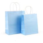 Custom Printed Take Out Food Packaging Bags White Kraft Paper Bags Bulk With