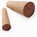 D95*300mm Cork Massage Roller Muscle Pain Tension Relief Eco Lightweight