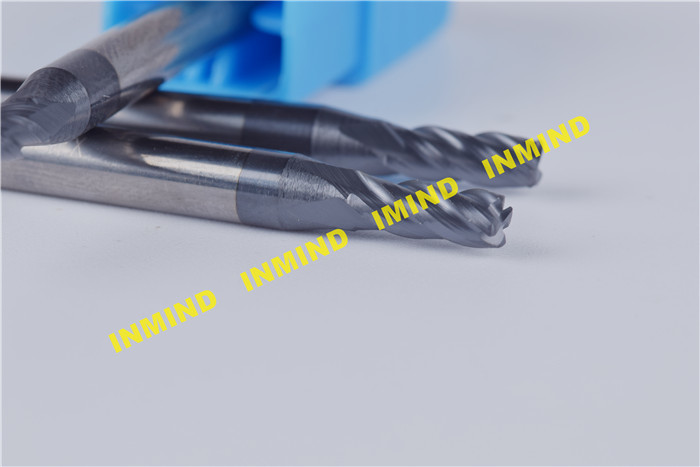 AlTin Coating 3mm 4mm R0.2 Corner HRC55 Corner Radius end mill Standard Length , end mill tool