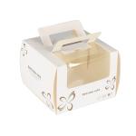 Clear Handle Wedding Cake Favor Boxes With Transparent Window